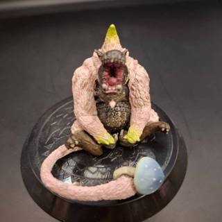魔物獵人 桃毛獸圓盤 模型公仔 盒玩 怪物獵人 艾路貓 DXF 生態圖鑑 一番賞 monster hunter