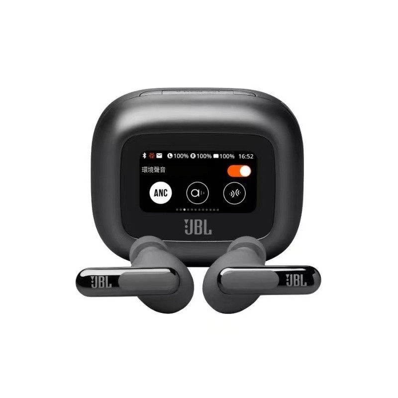 藍牙耳機 降噪耳機 JBL Live Beam 3  觸控螢幕智慧螢幕充電盒-首款動圈動鐵雙單體|