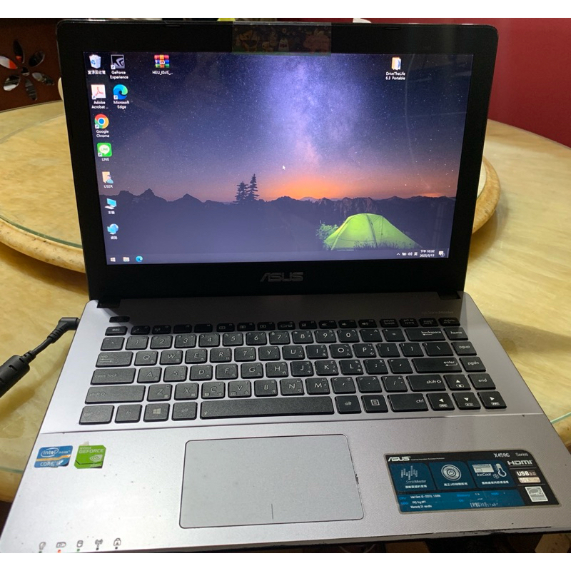 華碩14吋筆電 Asus X450V 四核 i5-3317U 6G 750G Win10