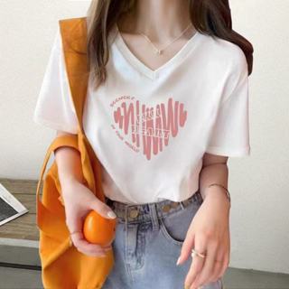 臺灣出貨V領短袖 t恤 純棉短袖 短袖t恤 短袖女 夏季女裝 大尺碼女裝 大碼上衣 v領T恤 女上衣 夏季上衣 韓係上衣