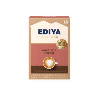 韓國 EDIYA COFFEE即沖包 咖啡拿鐵 10入｜30入