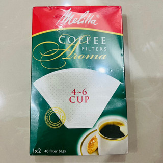 最划算價格+臺灣現貨一德國製Melitta咖啡濾紙40入 1X2錐形濾紙 扇形濾紙圓形濾紙過濾紙原色濾紙手沖咖啡梯形濾紙