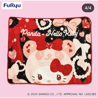 日單Hello kitty變裝粉紅熊貓隨身小毛毯