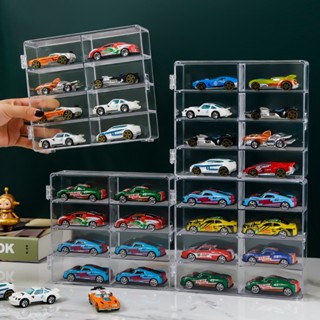 熱銷 臺灣出貨 模型車展示盒 1:64汽車收納 模型車展示櫃 公仔模型展示 收納盒 獨立單格1:64小汽車模型收納盒展