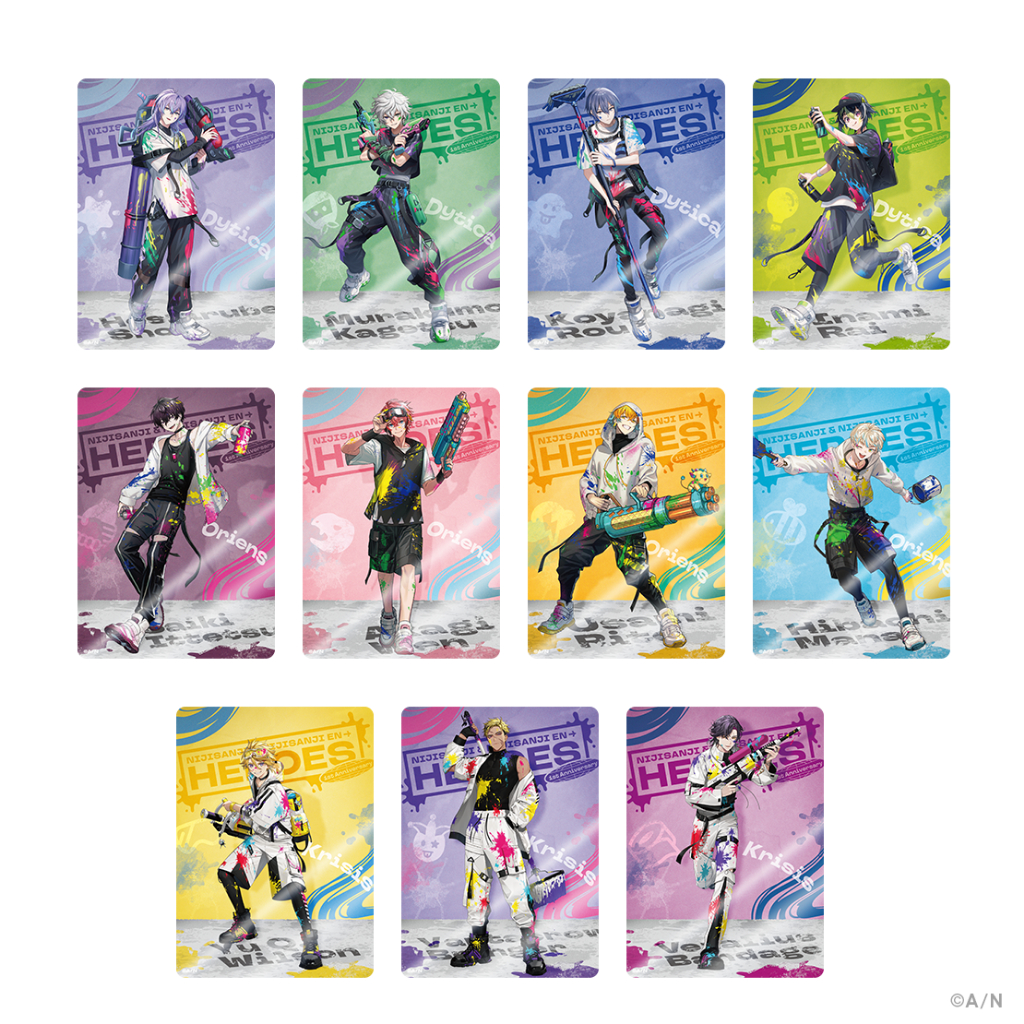 【現貨】彩虹社 | HEROES | 1週年 | 透卡 | 特典 | Dytica | Oriens
