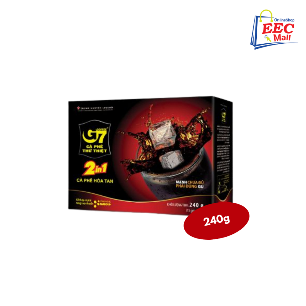 越南 G7 二合一咖啡盒裝 2in1 INSTANT COFFEE 16公克x15包 KOPI VIETNAM 2in1