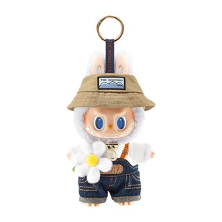 POP MART 17CM THE MONSTERS LABUBU 拉布布 春天野在家 搪膠毛絨公仔掛件 POMT-11