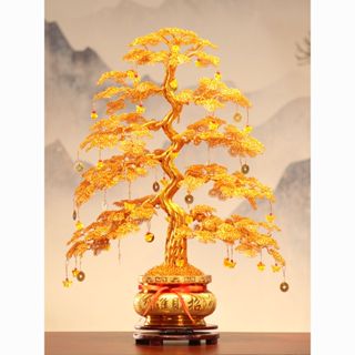 發財樹純手工編織 搖錢樹工藝品 家居裝飾 金錢樹 招財樹 搖錢樹 招財擺飾 風水擺件 招財擺件搖錢樹 發財樹擺件