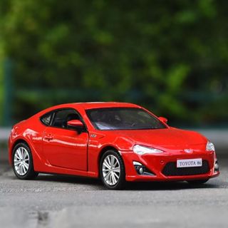 1:36 86 SUPRA 效能跑車 回力開門 授權合金模擬汽車模型