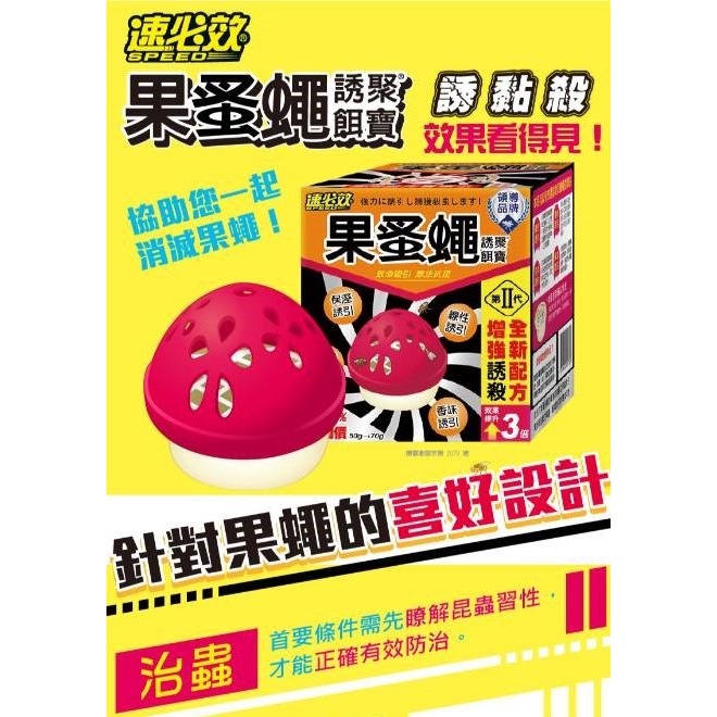 速必效《果蚤蠅誘聚餌寶50g+贈20g/盒》除果蠅 除蚤蠅 滅果蠅 除果蚤 果蠅誘餌 環保除蟲 果蠅餌劑 捕蠅器【飛兒】