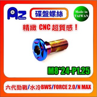 精緻CNC不鏽鋼/鍍鈦內六角碟盤螺絲:六代勁戰/七代勁戰/水冷BWS/N MAX/AUGUR/FORCE 2.0適用
