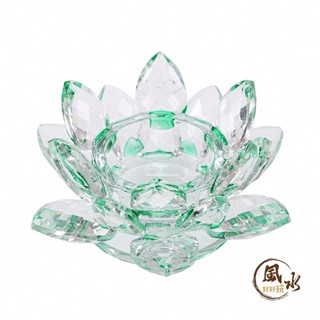 【風水好好玩】祈福滿願蓮花燭台-綠(酥油燭專用、升官得利、大展鴻圖)(不含酥油燭)
