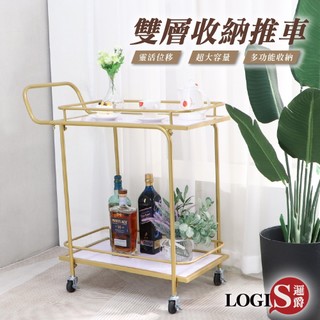 LOGIS邏爵傢俱 - 極簡風多功能推車 輕奢多層餐車 置物車 收納車