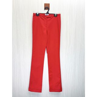 Moschino 紅色素面長褲 (編號25041265