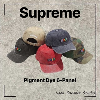 路克 Look👀 Supreme Pigment Dye 6-Panel 帽子 Logo 彩色 六分割 水洗 25SS