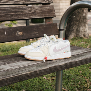 【逢甲FUZZY】Air Jordan 1 Low GS Mushroom 白蘑菇 刺繡 奶油 黃 IB8861-151