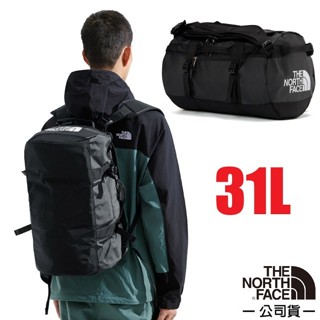 【美國 The North Face】背提兩用旅行袋 31L 雙肩後揹包 手提行李袋 旅行圓筒包/宇宙黑 52SS