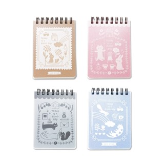 ins風100k方眼pp線圈筆記 (jn100201a~d) 筆記本 記事本 活頁本 040【久大文具】0142