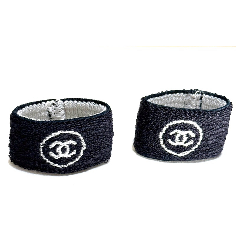 Chanel 香奈兒GD權志龍同款、運動護腕、運動髮帶、網球、正品、全新、成色好、狀況好深藍拼白 ✨全網唯一配色全期✨
