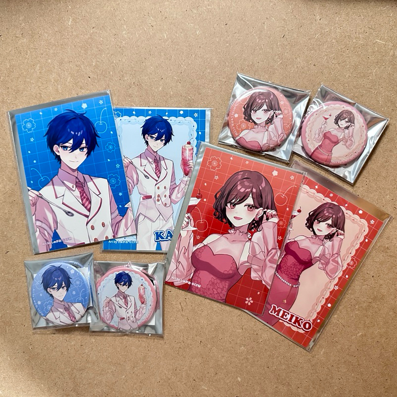 日版 初音未來 櫻初音 櫻花派對 Kaito Meiko 徽章 胸章 相卡 收藏卡