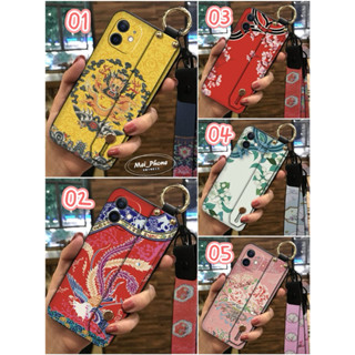 iPhone 16promax 15 14plus 13 12、OPPO、三星 中國風 延禧攻略 腕帶支架 掛繩 手機殼