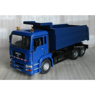 [丸山建機模型店]--- MAN 1/32 藍色砂石車模型----無外盒