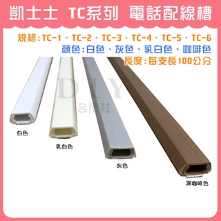 【DIY合作社】附發票 凱士士 KSS 線槽 TC系列 壓條 壓槽 裝飾管 裝飾條 電話配線槽 梯形
