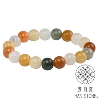 【漢石齋】天然石英岩玉 多色手珠手串(10mm/19pcs)