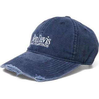 BEN DAVIS BDW-8705-07 LONG BRIM DAMEGE CAP 老帽 棒球帽 (水洗藍色)