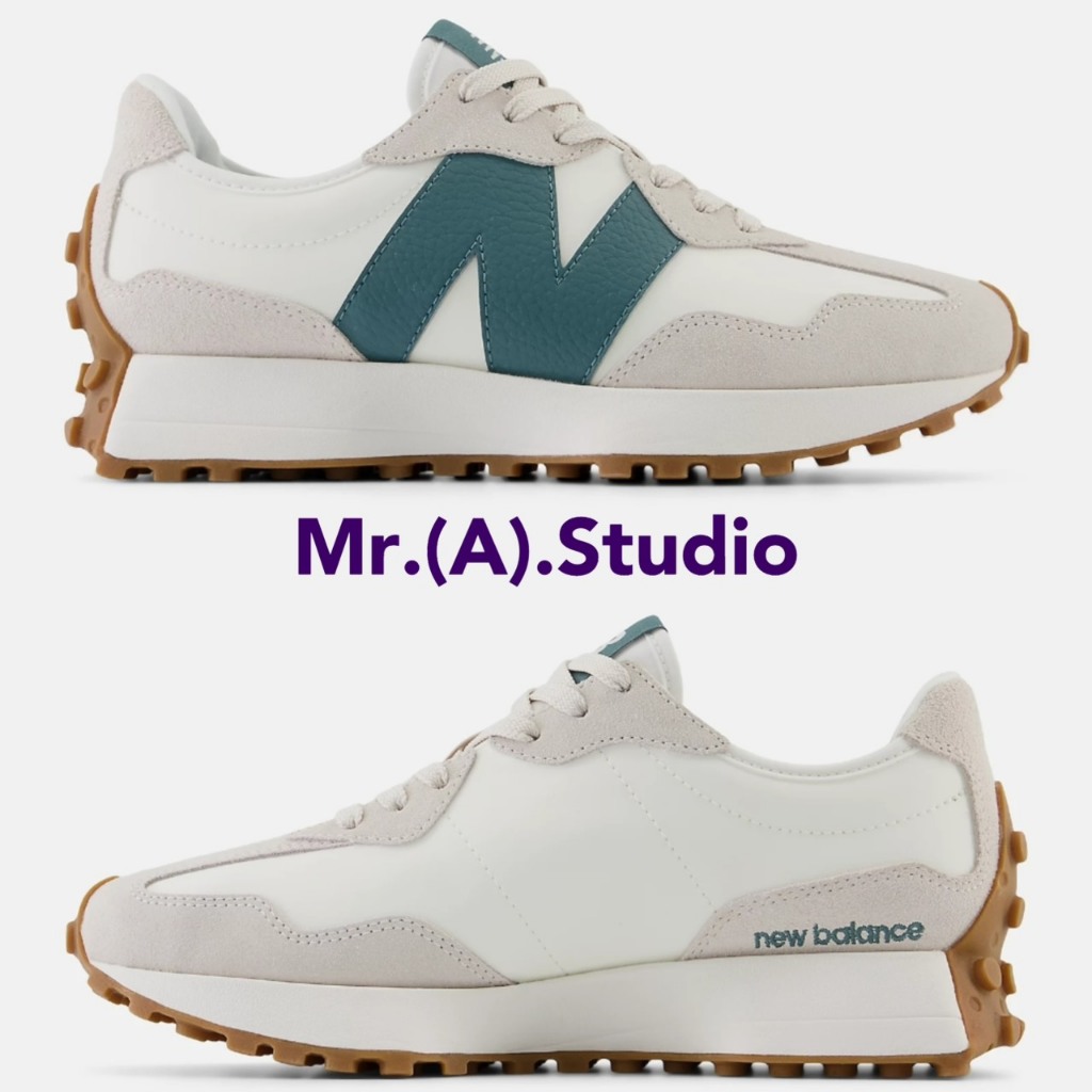 Mr.A😈A先生 New balance 女款 327 鞋 穿搭 麂皮 復古 運動 休閒鞋 IU 灰 綠 WS327GA