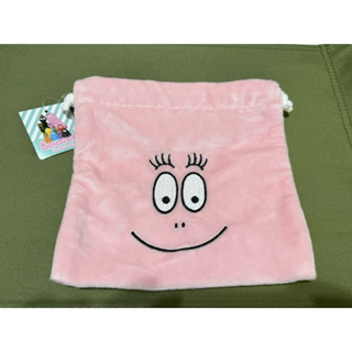 BARBAPAPA 黑色粉色泡泡先生 可愛 束口袋 手機袋子 化妝包收納袋