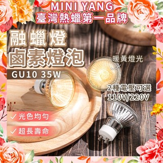融蠟燈專用燈泡【MINI YANG】鹵素燈泡 融蠟燈泡 GU10燈泡 香氛燈泡 蠟燭燈炮 融燭燈燈泡 暖蠋燈泡 燈泡