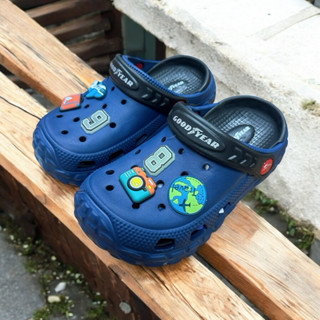 GOODYEAR 固特異 兒童拖鞋 兒童洞洞鞋 童輕量透氣兩穿洞洞鞋 輕量 Q彈 防水 大童鞋 沙灘 海邊 玩水