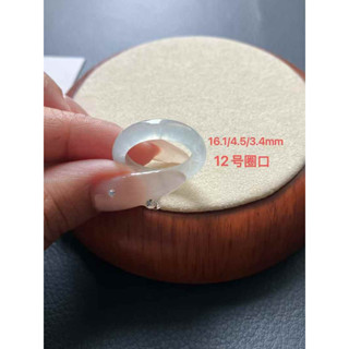 【皎月無塵】冰種白月光翡翠戒指．港碼12號｜客製化代購｜翡翠戒指｜玉戒｜緬甸翡翠｜緬甸A貨翡翠｜翡翠｜珠寶｜首飾｜玉石