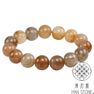 【漢石齋】天然3A級鈦晶 手珠手串(13mm/15pcs)