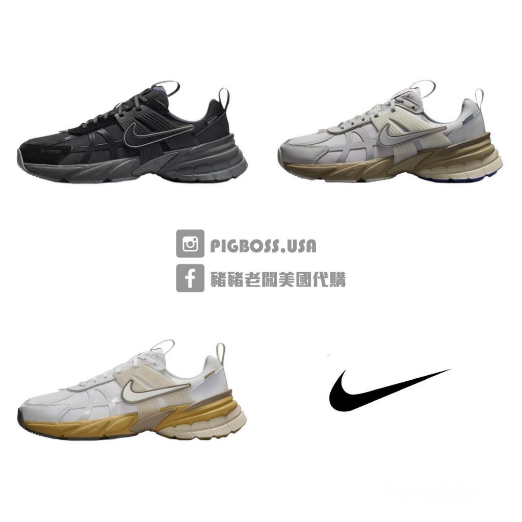 【豬豬老闆】NIKE V2K RUN GORE-TEX 防潑水 慢跑鞋 女 黑FZ2622-001灰卡其002米白100