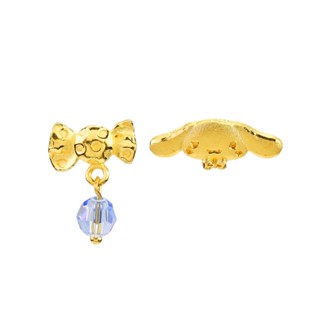 [金寶珍銀樓]大耳狗喜拿 糖果黃金耳環-三麗鷗玉桂狗Cinnamoroll