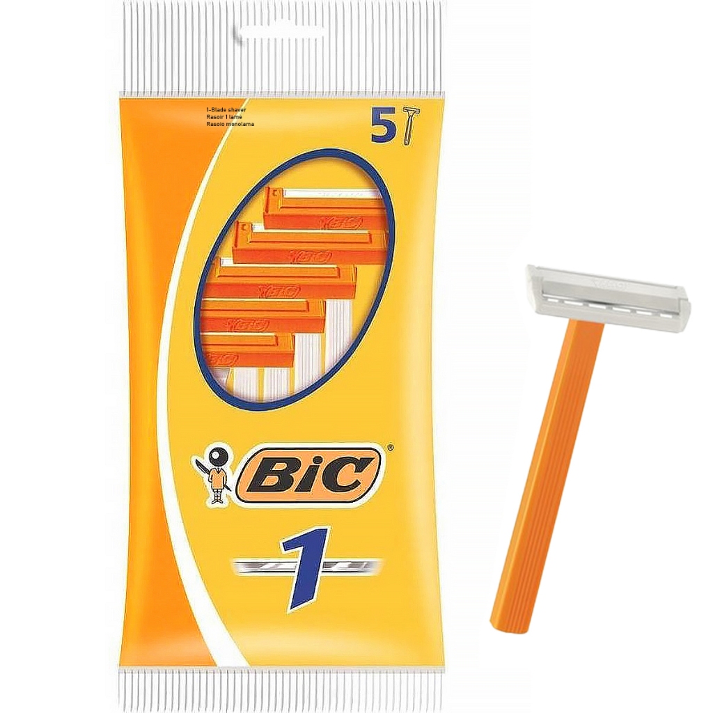 【BIC 比克】輕便型刮鬍刀-低敏感刀片(5支入)