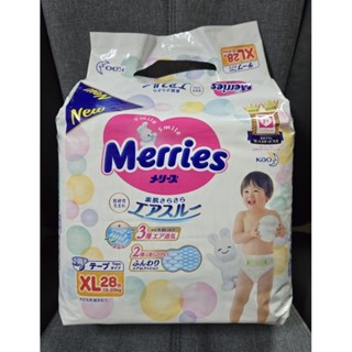 輸入TKBDP250512滿999減80💖妙而舒 Merries 金緻柔點 透氣 黏貼型 紙尿褲 XL 28片 現貨