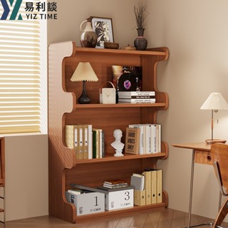 【yiz time 易利談】書架 置物架 落地書櫃 家用一體靠墻儲物書桌邊簡易多層雜物收納櫃子