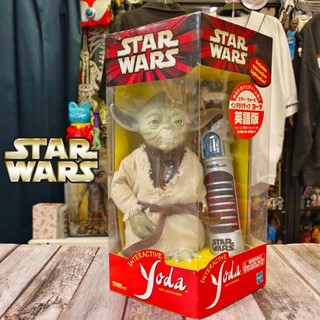 ⭐喔啦玩具店⭐星際大戰 尤達 互動 英語版 老玩具 2000年 TOMY STAR WARS YODA 玩具公仔