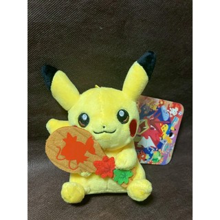 ⭐️現貨 日本 寶可夢中心 Pokemon精靈寶可夢 廣島限定 皮卡丘 紅葉飯勺 玩偶娃娃吊飾