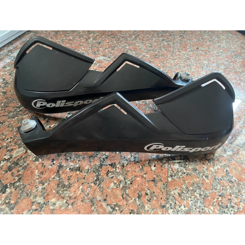 （二手）Polisport Evolution越野摩托車把手護弓、黑色防撞檔片重機重車把手護手