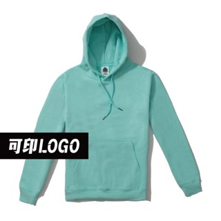 團體服 TH02-連帽T恤 內刷毛款(海藍色) 可客製化LOGO 臺灣製造【STAFF工作制服】客製化團體服