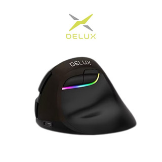 【DeLUX】（M618mini）雙模垂直靜音光學滑鼠 (左手版）靜音滑鼠 無線滑鼠 電競滑鼠 電腦滑鼠 電動滑鼠