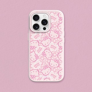 犀牛盾 適用iPhone SolidX 強化吸震緩衝防摔手機殼∣Hello Kitty系列/粉紅愛心