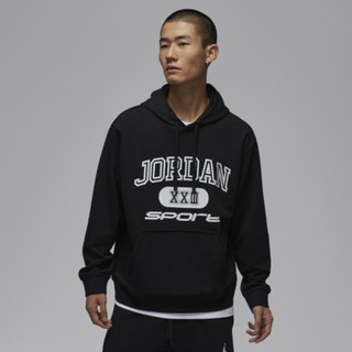 NIKE 帽T JORDAN 黑色 LOGO 喬丹 運動 上衣 男 FV8627-010
