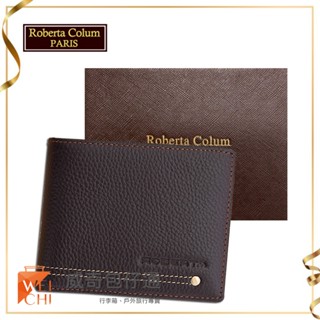 【Roberta Colum諾貝達】男用專櫃皮夾 12卡片短夾(23157-2咖啡)【威奇包仔通】