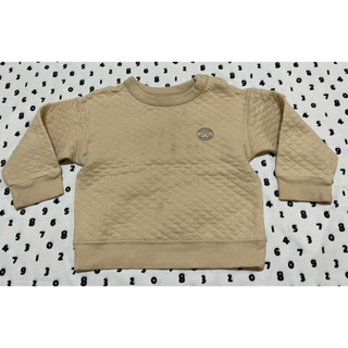 二手-Uniqlo 菱格刺繡 泡泡棉 長袖上衣 男寶 尺寸90