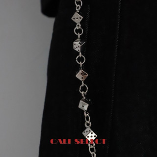 【CALI】K05「限時優惠」最高品質 雕刻做工 骰子 褲鏈 clean fit 簡約 穿搭 素色 百搭 美式 穿搭配件